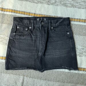 GAP Black Denim Skirt